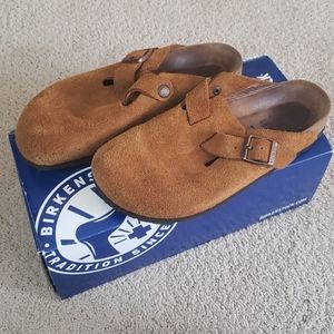 Birkenstock boston clog suede mink 37